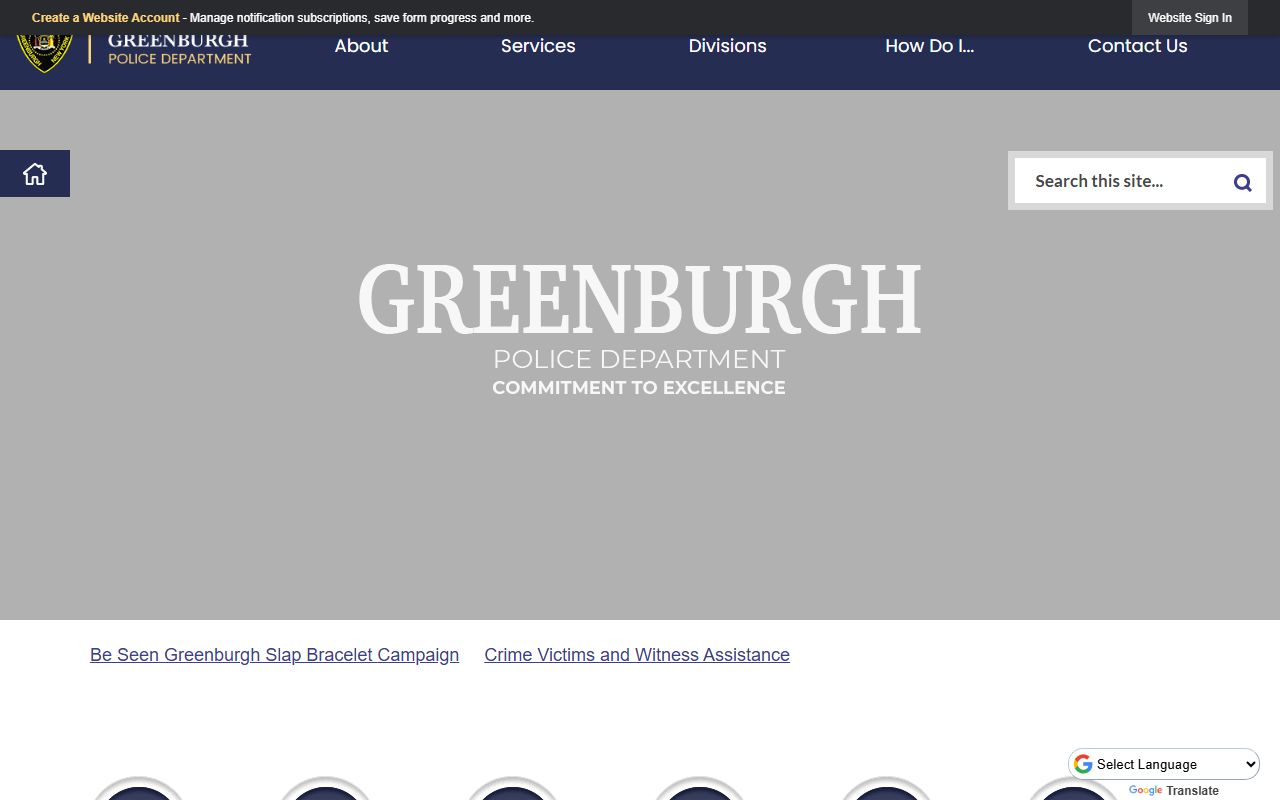 Greece police department website for arrest records