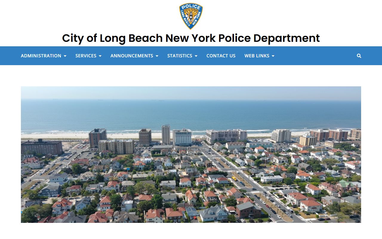 New Rochelle official city website with links to police department arrest records