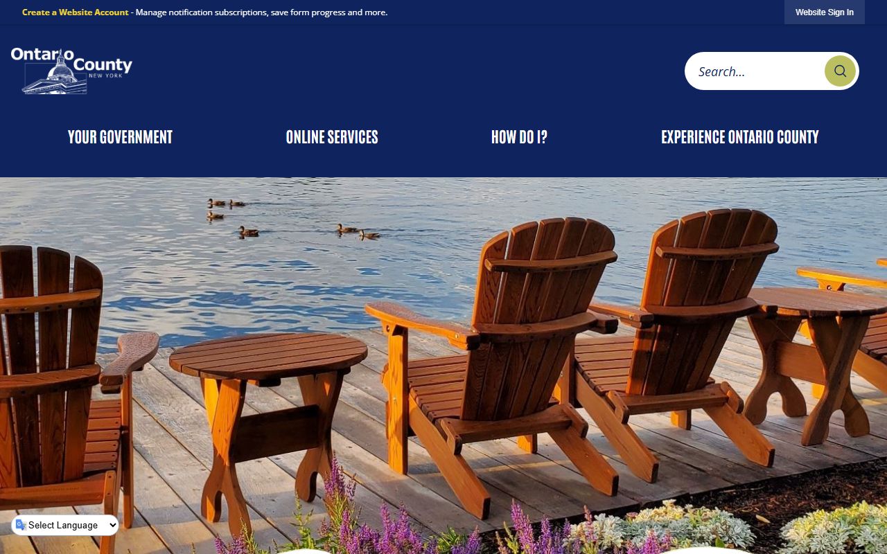 Ontario County Sheriff website for arrest records in Canandaigua NY