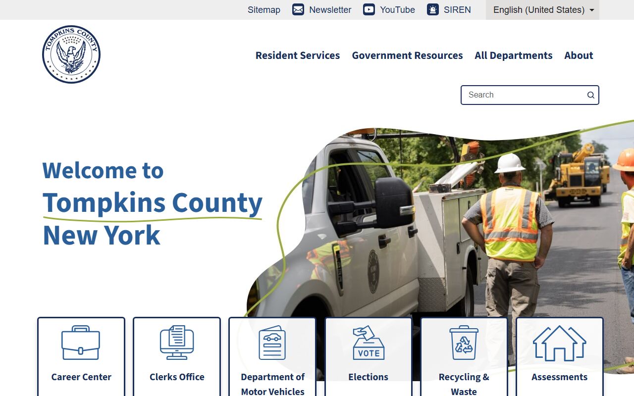 Tompkins County Sheriff's Office website for arrest records
