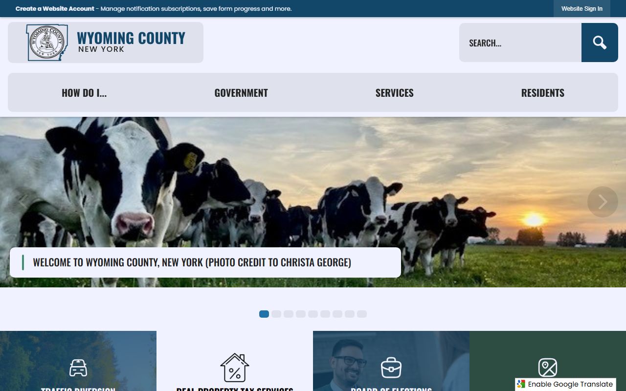 Wyoming County Sheriff's Office website